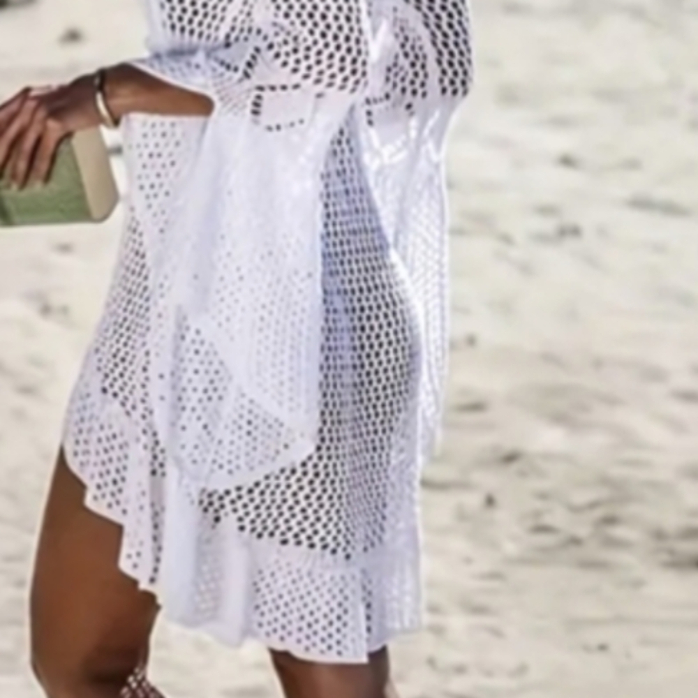 Swim Coverup M L Swimwear cover up Vacay Outfit Swimsuit Cover Medium Large - Picture 8 of 11